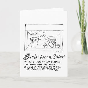 Cartes Pour Fêtes Annuelles Stalker Père Noël