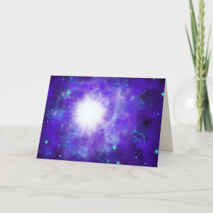 Cartes Pour Fêtes Annuelles Star of Wonder Purple Christmas Design d'art moder