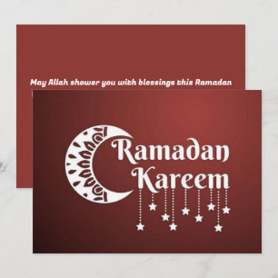 Cartes Pour Fêtes Annuelles Starry Ramadan Kareem