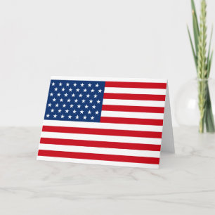 Cartes Pour Fêtes Annuelles Stars et stries USA