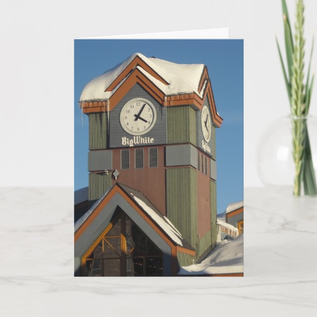 Cartes Pour Fêtes Annuelles Station de ski Big White (Devant)