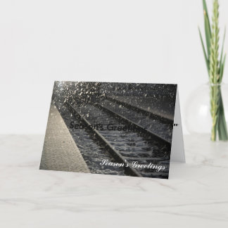 Cartes Pour Fêtes Annuelles Station de train en hiver