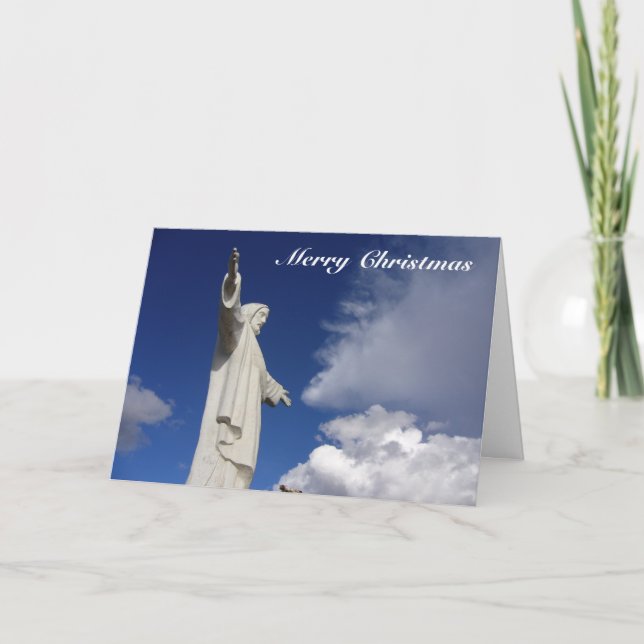 Cartes Pour Fêtes Annuelles statue de cusco xmas (Devant)