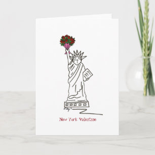 Cartes Pour Fêtes Annuelles Statue de la Liberté de New York Saint Valentin