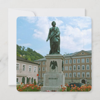 Cartes Pour Fêtes Annuelles Statue de Mozart à Salzbourg
