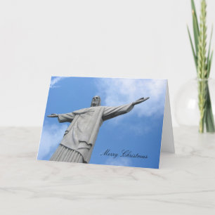 Cartes Pour Fêtes Annuelles statue de noël du rio