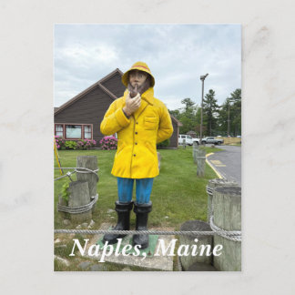 Cartes Pour Fêtes Annuelles Statue de pêcheur à Naples, Maine