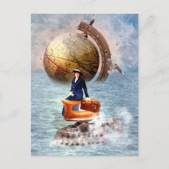 Cartes Pour Fêtes Annuelles Steamboat Stella (Devant)