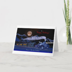 Cartes Pour Fêtes Annuelles Steamin' Through the Holidays Christmas Card