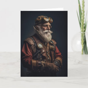 Cartes Pour Fêtes Annuelles Steampunk Père Noël
