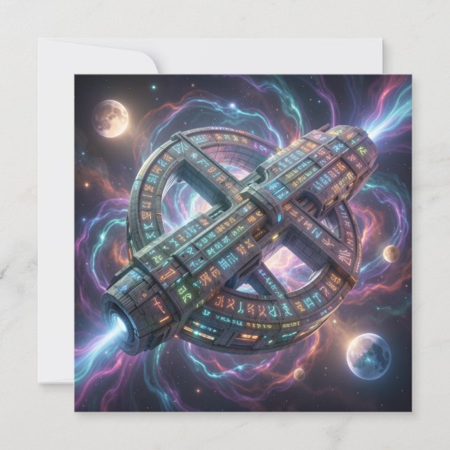 Cartes Pour Fêtes Annuelles Stellar Path – Journey Through the Universe´8 (Devant)