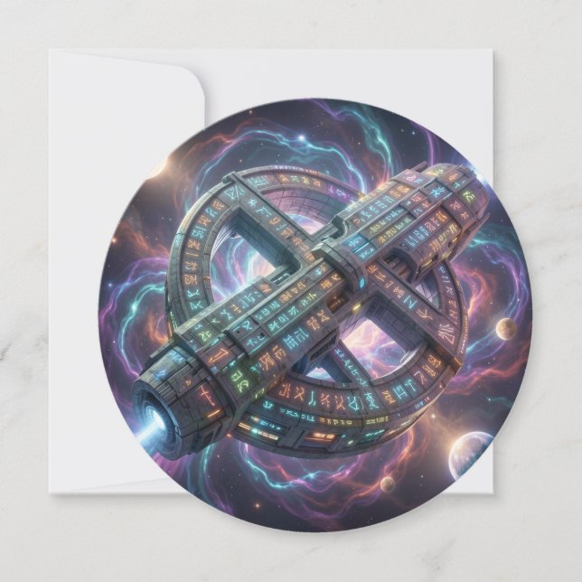 Cartes Pour Fêtes Annuelles Stellar Path – Journey Through the Universe´8 (Devant)