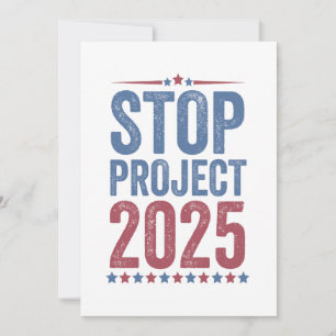 Cartes Pour Fêtes Annuelles Stop Project 2025 Trump Harris American Patroitic