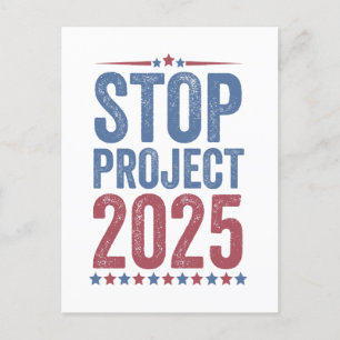 Cartes Pour Fêtes Annuelles Stop Project 2025 Trump Harris American Patroitic