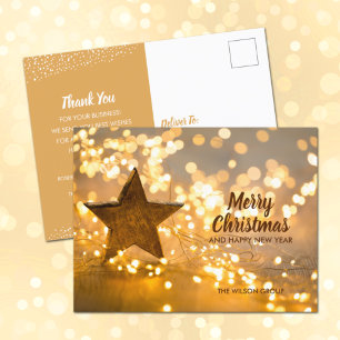 Cartes Pour Fêtes Annuelles Strand of Christmas Lights Business