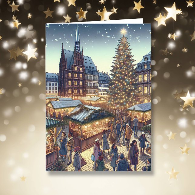 Cartes Pour Fêtes Annuelles Strasbourg, France Joyeux Noël Joyeux Noël (Créateur téléchargé)