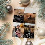 Cartes Pour Fêtes Annuelles String Lights Joyeux Noël lumineux Collage photo<br><div class="desc">Carte de collage photo de Noël joyeux et brillant imprimé avec des lampes à cordes pastel en rouge,  rose,  menthe et jaune avec Joyeux et brillant dans un script tourbillonnant vintage.</div>