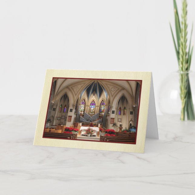 Cartes Pour Fêtes Annuelles Sts. Peter et beau Noël de sanctuaire de Paul (Devant)
