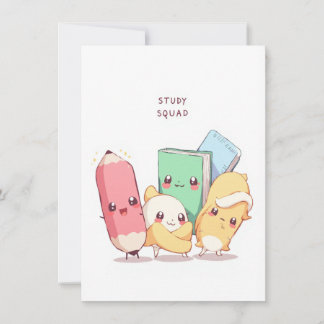 Cartes Pour Fêtes Annuelles Study Squad Back to School