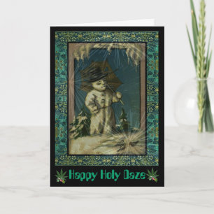 Cartes Pour Fêtes Annuelles Stupéfaction sainte heureuse
