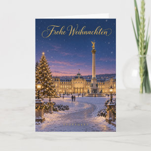 Cartes Pour Fêtes Annuelles Stuttgart Schlossplatz Joyeux Noël