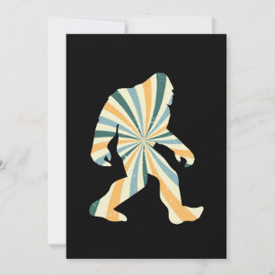 Cartes Pour Fêtes Annuelles Style Bigfoot Squatchy Retro 90s