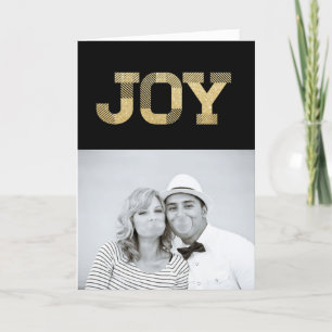 Cartes Pour Fêtes Annuelles Style Block Font Gold Parties scintillant Joie Mod