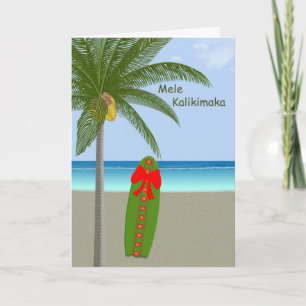 Cartes Pour Fêtes Annuelles Style de Hawaïen de Joyeux Noël