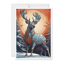 Style moderne Reindeer, design moderne, imaginaire