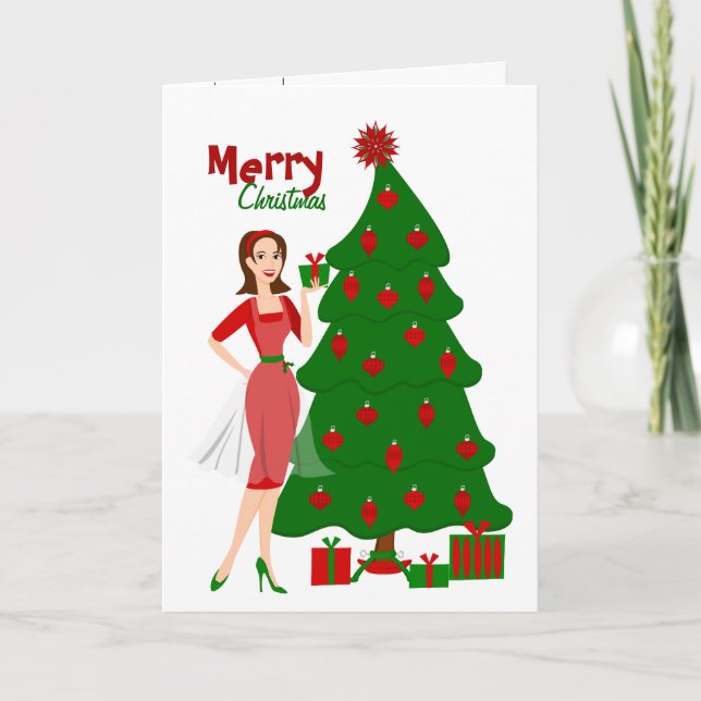 Cartes Pour Fêtes Annuelles Style Noël (Devant)
