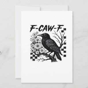 Cartes Pour Fêtes Annuelles Style tendance drôle essentiel F Caw F