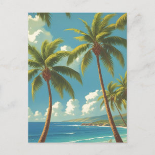 Cartes Pour Fêtes Annuelles Style Vintage Aloha de voyage hawaïen