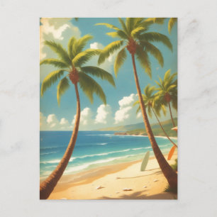 Cartes Pour Fêtes Annuelles Style Vintage Hawaïen Voyage Aloha Depuis Hawaï