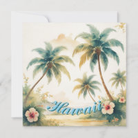 Style Vintage Hawaïen Voyage Honolulu