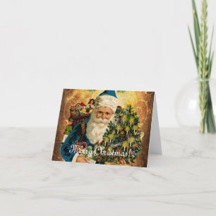 Cartes Pour Fêtes Annuelles Style vintage St Nicolas (Père Noël) Noël