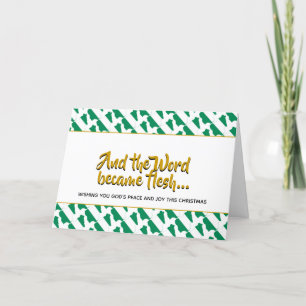 Cartes Pour Fêtes Annuelles Stylish NIGERIA Word Becams Flesh CHRISTMAS