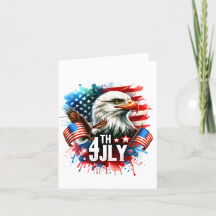 Cartes Pour Fêtes Annuelles Sublimation d'aigle patriotique américain-61905