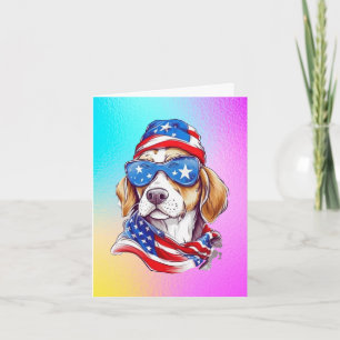 Cartes Pour Fêtes Annuelles Sublimation de chien du 4 juillet-66361