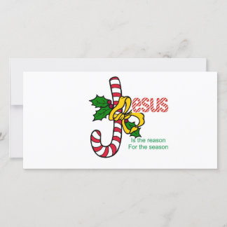 Cartes Pour Fêtes Annuelles Sucre de canne de Jésus