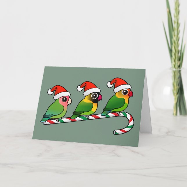 Cartes Pour Fêtes Annuelles Sucre de canne Lovebird (Devant)