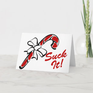 Cartes Pour Fêtes Annuelles Sucre de canne Suck It