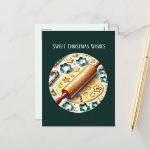 Cartes Pour Fêtes Annuelles Sucré Noël voeux cuisson