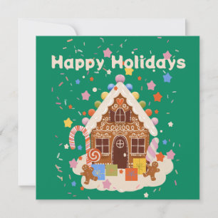 Cartes Pour Fêtes Annuelles Sugar Rush : Un rêve de pain d'épice