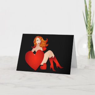Cartes Pour Fêtes Annuelles Suggestive Vixen Valentine Card
