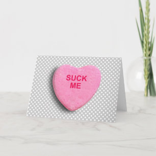 CARTES POUR FÊTES ANNUELLES SUIS-MOI LE COEUR DE CANDY