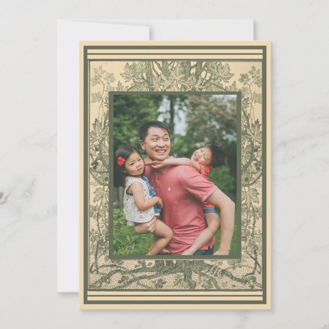 Cartes Pour Fêtes Annuelles Suite de paysages ornée de photo française avec un (Devant)