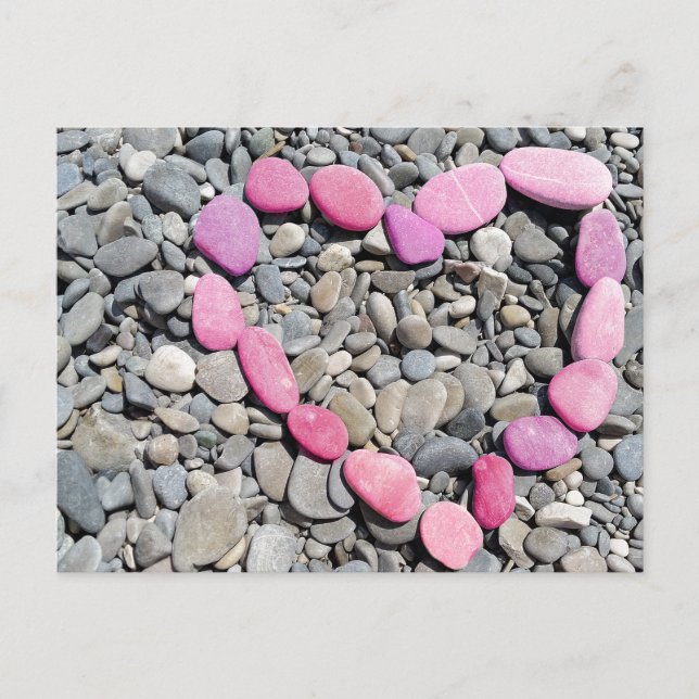 Cartes Pour Fêtes Annuelles Summer Beach rock Heart (Devant)