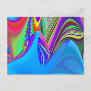 Cartes Pour Fêtes Annuelles Summerfeel, Rainbowart 3D Abstrait