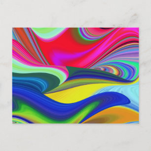 Cartes Pour Fêtes Annuelles Summerrainbow, Rainbowart 3D Abstrait