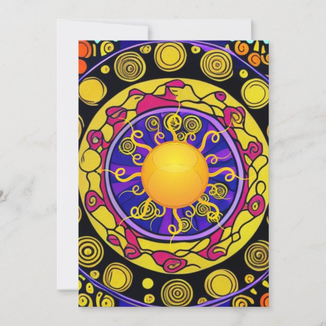 Cartes Pour Fêtes Annuelles Sunny Daze (Devant)